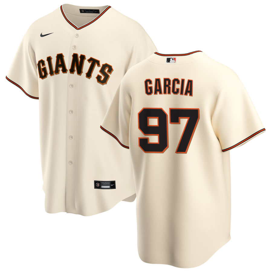 Nike Men #97 Jarlin Garcia San Francisco Giants Baseball Jerseys Sale-Cream